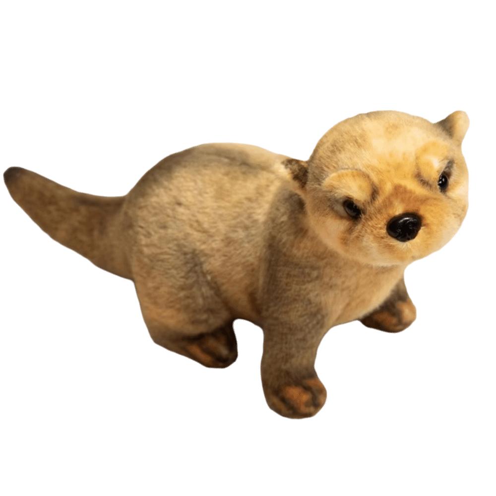 PP Cotton Brown Otter Plush Toy Lifelike Simulation Otter Toy Doll Kids Gifts