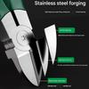 Premium Stainless Steel Reinforced Diagonal Cutting Pliers High Hardness Design Effortlessly Spring Action Cutting Tool
