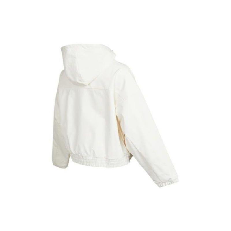 adidas Neo Women's White Solid Logo Hooded Jacket HE4488