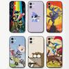 R-regular Cartoon Show Phone Case For IPhone 17 Air 16 15 14 13 Pro Max 11 12 Black Silicone Cover