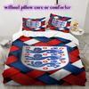 England Football Soccer Pattern Bedding,Quilt Set Quilt Cover Pillowcase Home Birthday Gift (1*duvet Cover+2*pillowcase,without Core)