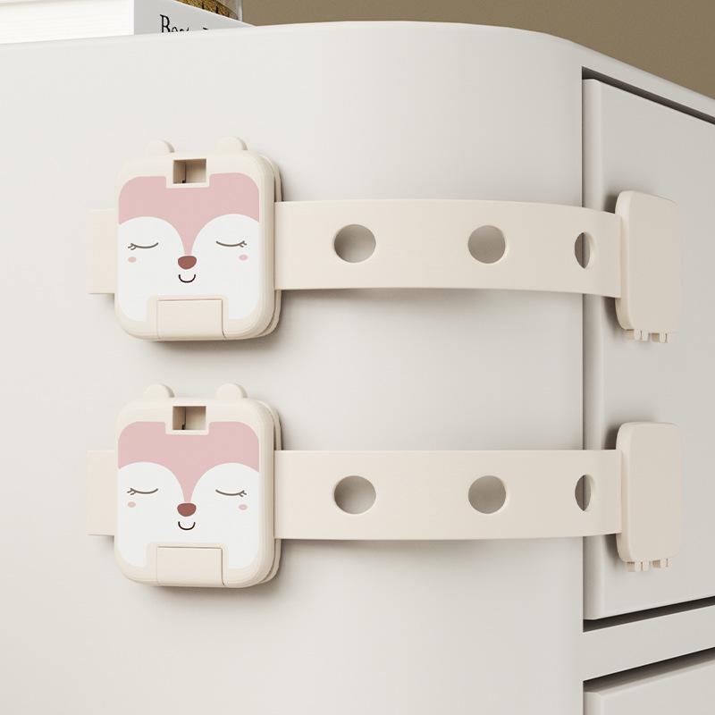 

Child Safety Drawer Locks – No-Drill Baby Cupboard, Cabinet, and Refrigerator Lock for Anti-Pinch Hand Protection