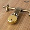 Nav-tal 6 Levers Round Padlock for Main Door with 3 Keys, Hardened Shackle Brass B079N5VBWV
