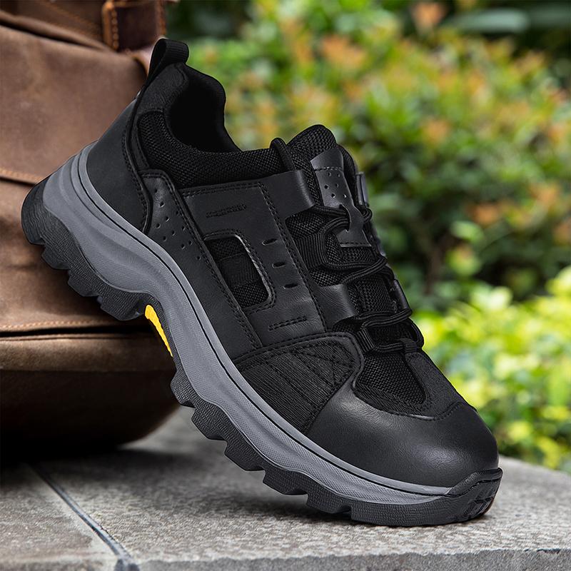 Herren Outdoorsport-Schuhe Anti-Rutsch Freizeit Atmungsaktiv Bergsteigerschuhe Große Größe Bequem Gummi-Außensohle Alle Jahreszeiten