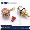Gold-Plated Copper Speaker Amplifier: Medium Crystal-Clear Binding Post with 4mm Banana Plug Socket