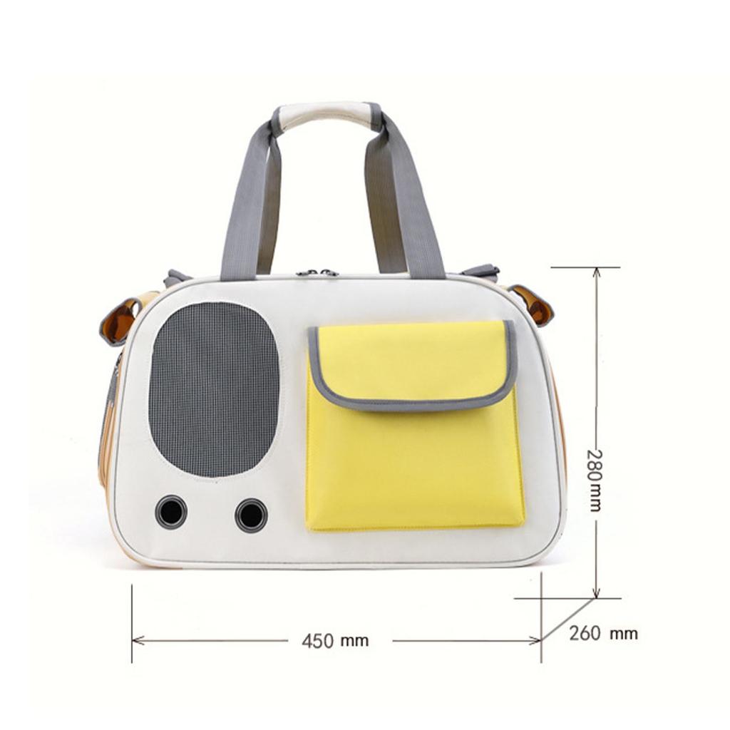 Pet Carrier Large Capacity Portable Single Shoulder Dog Pet Bag with Ventilation Window for Outdoor Travel