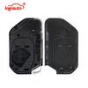 Kigoauto Remote Key Case Shell 3 Button with Panic OHT1130261 for Jeep Wrangler 2018-2019 Flip Key Fob Replacement Case Housing
