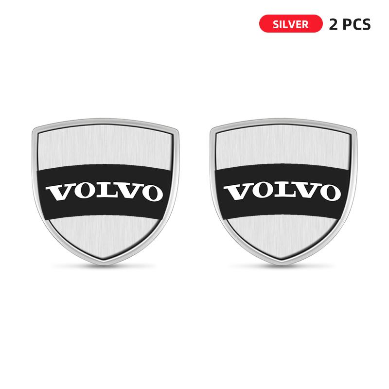 3D Metal Shield Badge Sticker Body Side Fender Trunk Decoration Sticker For Volvo Xc60 XC90 V40 S60 V50 V60 C30 Xc40 S80 S40 V90