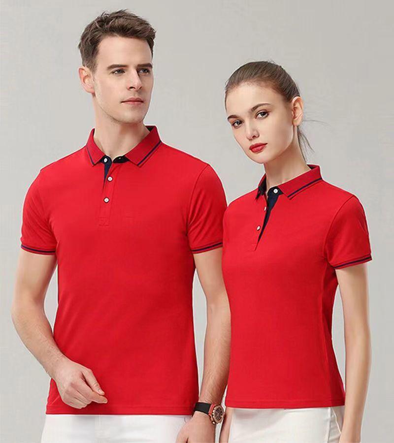 Custom Logo Short-Sleeve Polo Shirt: Summer Workwear Team T-Shirt with Embroidery Options