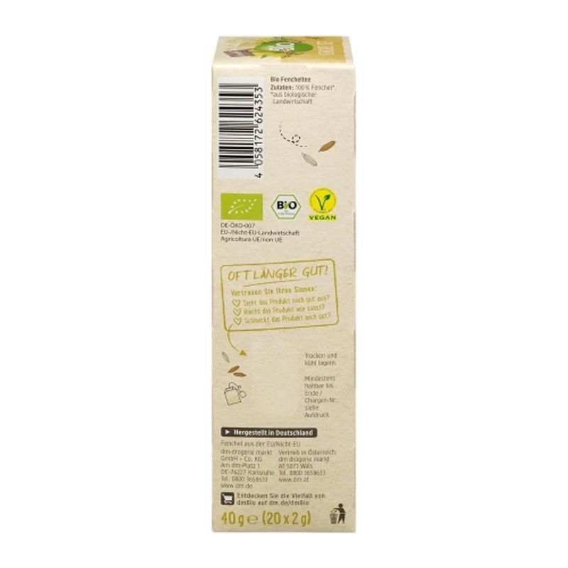 DM Bio Fenchel Kräutertee 20 Teebeutel