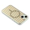 For iPhone 15 Case Compatible with MagSafe Luggage Texture IMD TPU Phone Back Cover