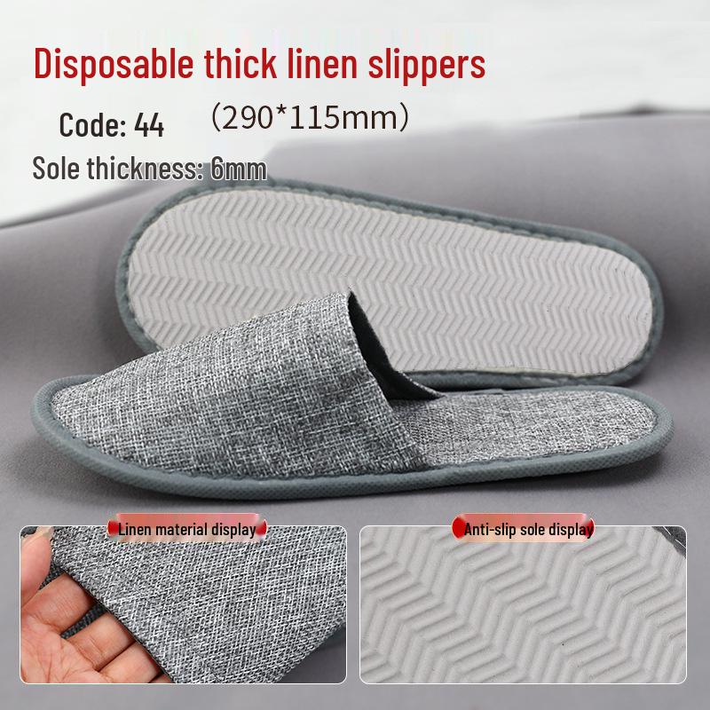 Washable Anti-Slip Winter Fleece Slippers for Guests