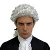 Fancy Dress Baroque Judges Wig Curly Hairpiece Judge'S Hat Prop Dress Up Nobles Cosplay Wig  Unisex