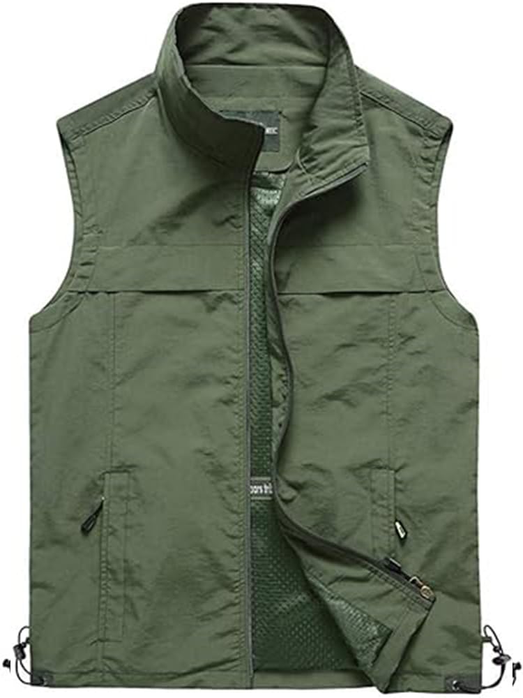 LIYURLTA Mesh Vest for Outdoor and Mountain UV Photographer Vest for and LIY109 Men's Activities, Fishing, Photography, Climbing, Protection,