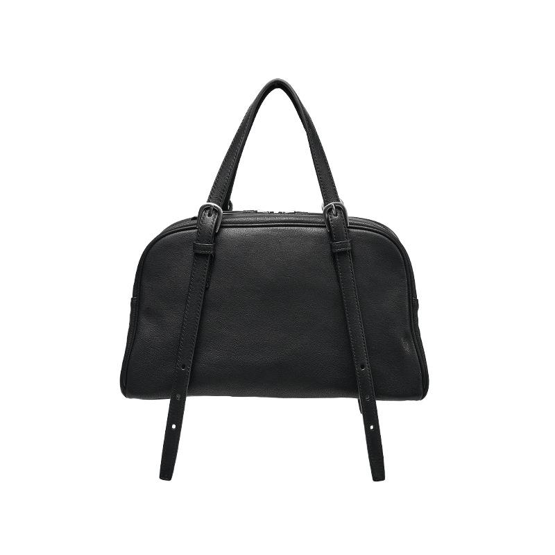 

First layer lambskin yo-yo bowling bag women s retro versatile large-capacity leather portable shoulder bag