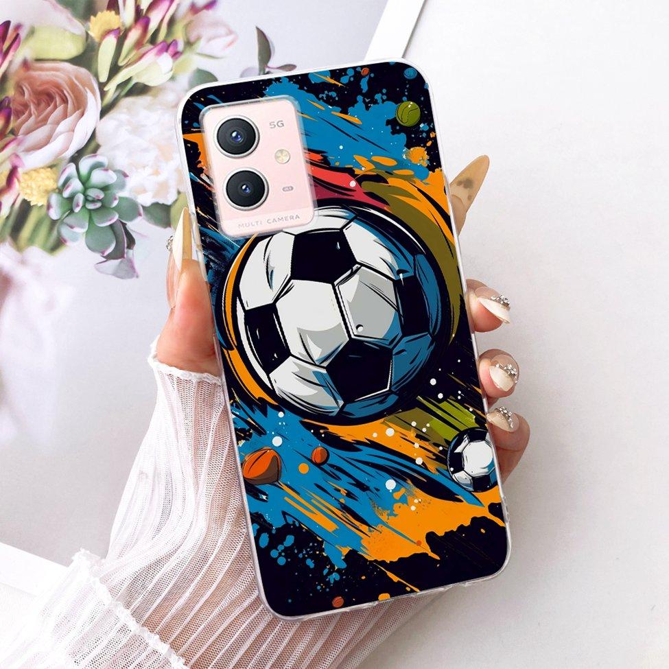 For Vivo Y33s 5G Clear Case Aesthetic Luxury Cute Cat Fashion Butterfly Funny Painted Casing For Vivo V2166A