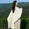 Nuova gonna cheongsam in stile cinese, nuovo temperamento unico e bello, abito beige di alta gamma con vita a intarsio
