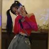 T Shirt Women Sexy Off Shoulder Korean Female T-shirt Slash Neck Long Sleeve Crop Tops Clubwear Summer