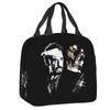 Sac à déjeuner isotherme personnalisé Johnny Hallyday Chanteur de Rock Français pour Pique-nique en Plein Air Réutilisable Glacière Thermique Boîte Bento Femmes Enfants