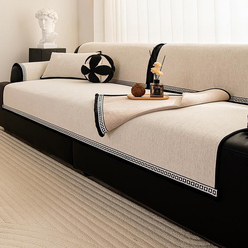 

New Light Luxury Small Fragrance High-End Chenille Sofa Cushion Four-Season Universal Non-Slip Seat Cushion Cover Cloth 70*70cm