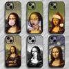 Funny M-Mona Lisa Art Phone Case For iPhone 17 16 15 14 13 12 PRO MAX PLUS Mini TPU Soft to Skin-friendly case