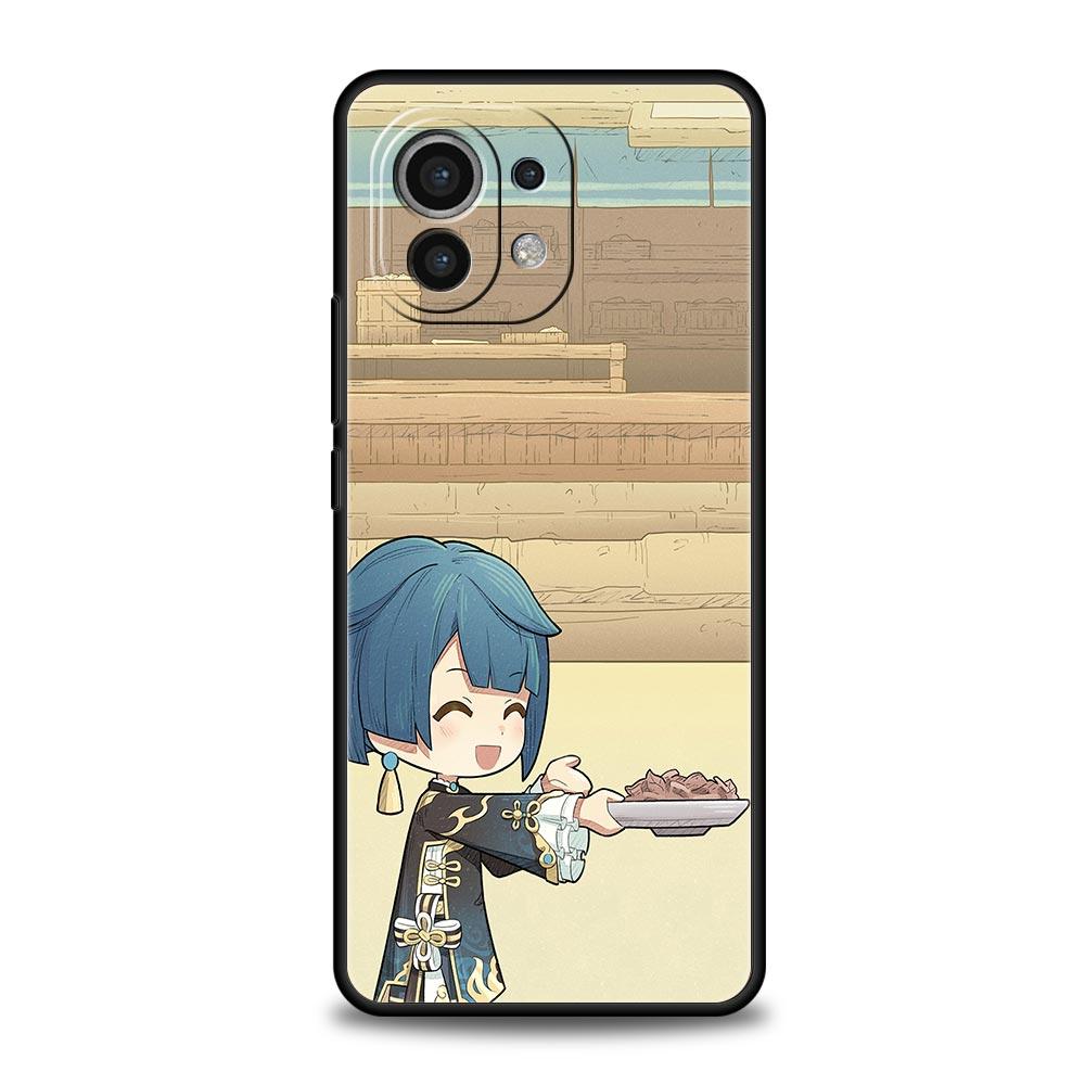

Чехол для телефона Genshin Impact klee Sayu Qiqi xiao для Xiaomi 12T Pro 12 13 11 Ultra Mi Note 10 Lite 10T 5G 11X Pro 11T 9T, мягкий чехол Xiaomi 13 Pro