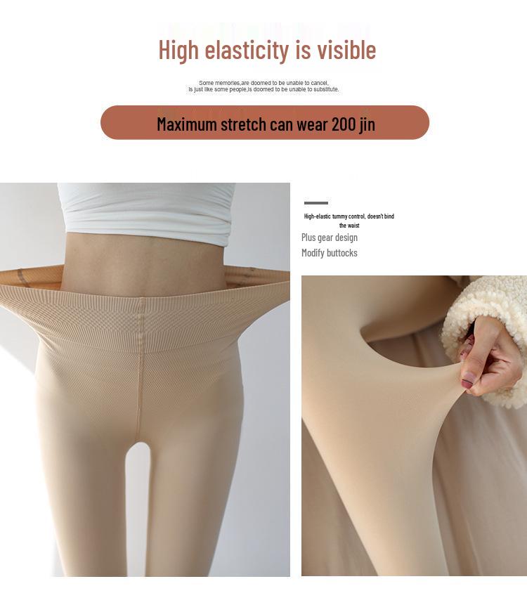 Damen 3D Hüfthebende High-Waist Schwarze Leggings mit Bauchkontrolle - Nicht durchsichtig, mit Fußteil, für Herbst/Winter