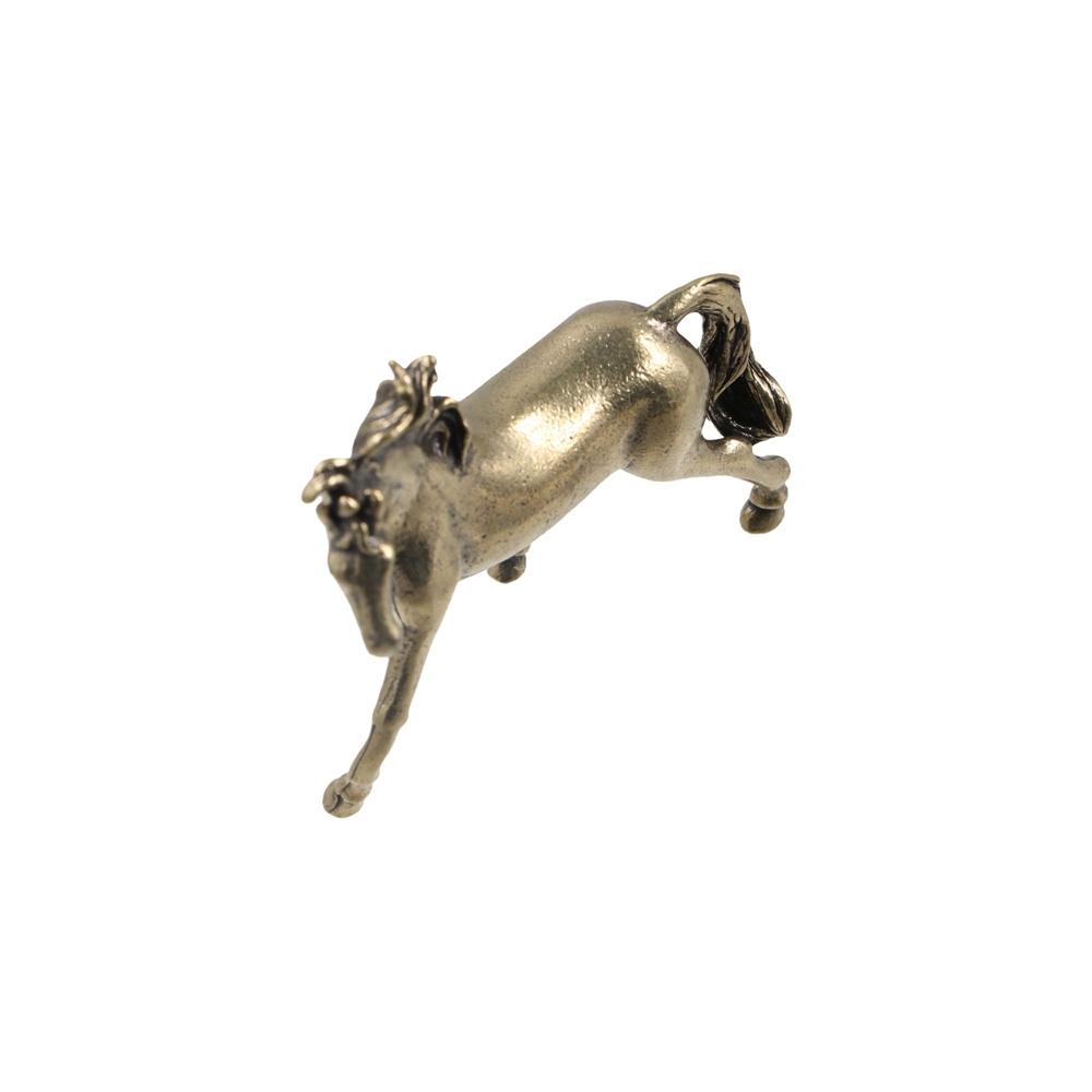 Zodiac Horse Horse Figurines Small Horse Metal Ornaments Vintage Zodiac Horse Statue  Gifts