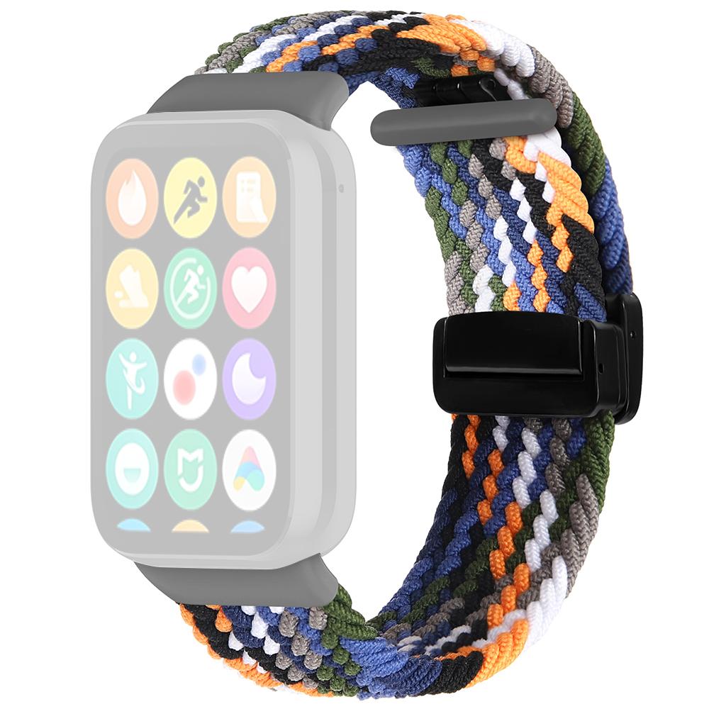 For Xiaomi Smart Band 9 Pro/Band 8 Pro/Redmi Watch 4 Nylon Braided Band Magnetic Buckle Watch Strap