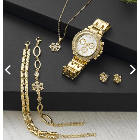 Ceas de mână Ceas Brăţară Colier Cercei Set Cadou