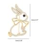 Zircon-encrusted Crystal Bowknot Cute Rabbit All-matched Brooch Fashion Temperament Corsage Pin Clothing Accessory