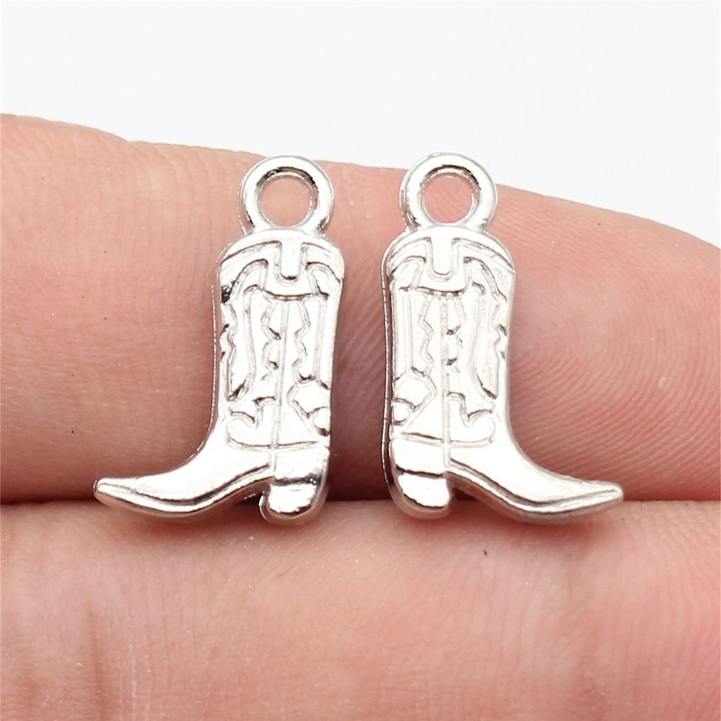 Shoes High Heel Fashion Charm Antique Bronze Zinc Alloy Jewelry Making Supplies for Women Earring Charms Handmade