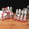 4 Stück/Set Holz 10CM Nussknacker Marionette Weihnachtsdekoration König Soldat Neujahr Kinderzimmer Dekoration Nussknacker Soldat