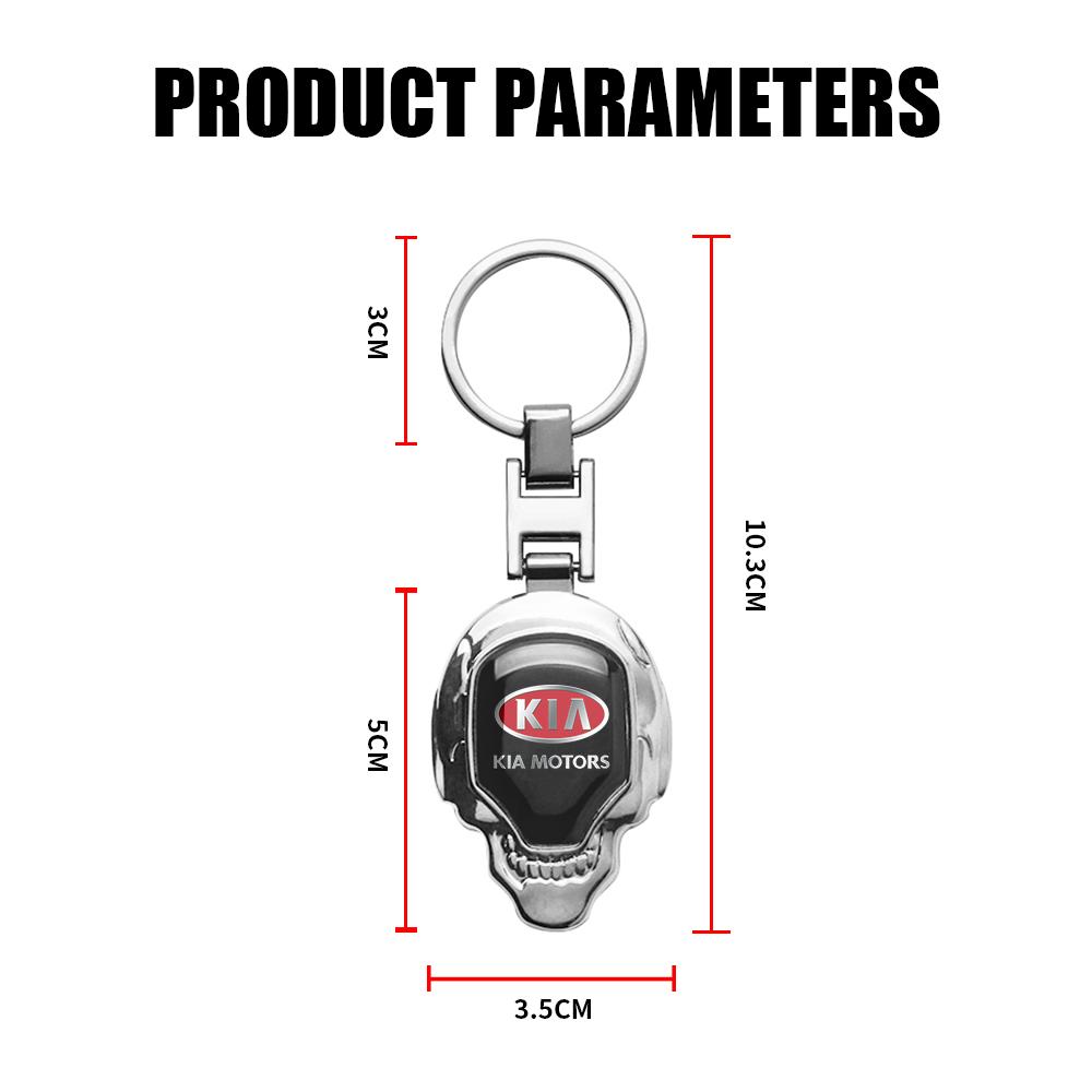 2026 Hot Car Sticker Car Metal Key Chain Emblem Key Ring Keychain For KIA Sportage Niro Rio Ceed Cerato Soul Sorento Picanto Opt