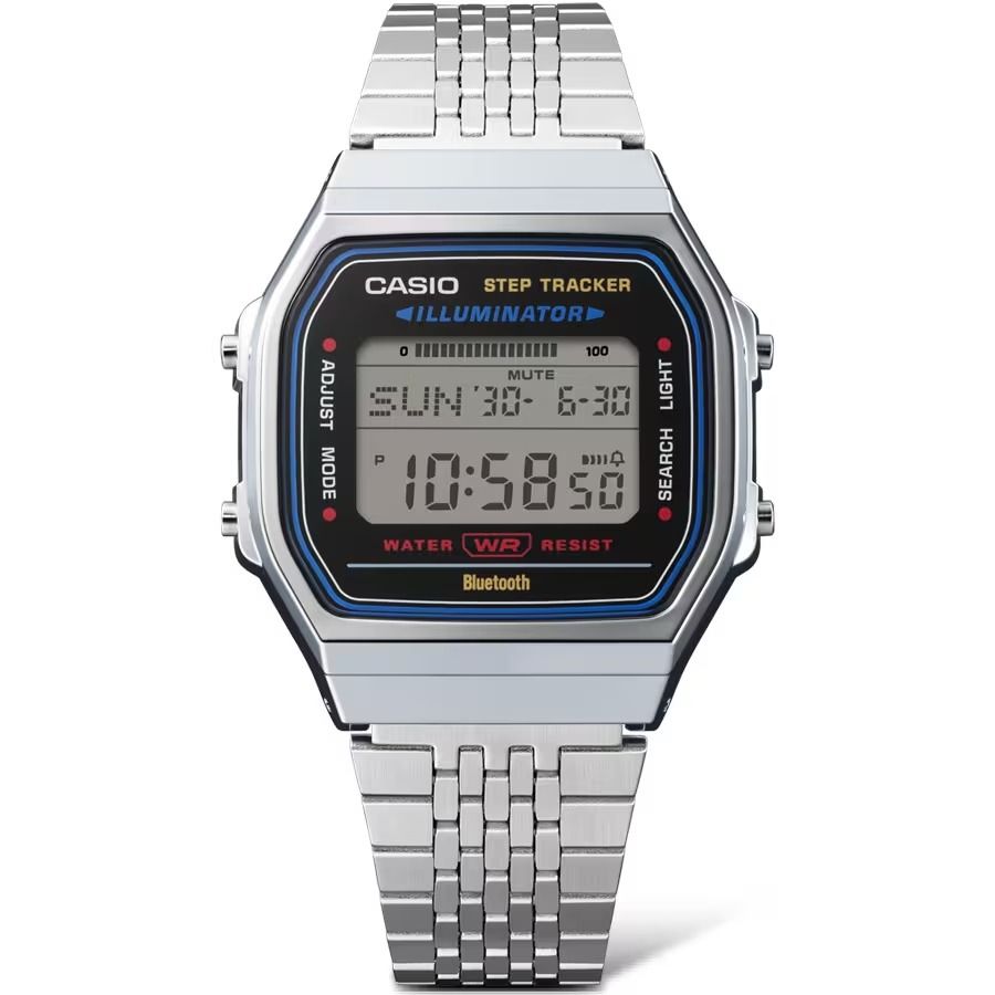 

CASIO Vintage/Bluetooth/Шаговый трекер серебристо-стальной белый цвет ABL-100WE-1A