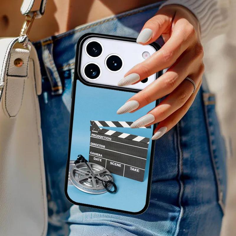 Film Movie maker Clapperboard Take Phone Case For iPhone 17 Air 14 15 13 12 Max Cover For Apple 16 16e 11 Pro Max Plus Coque