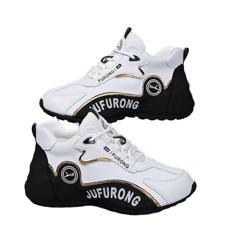 Unisex 2024 Spring Sports Shoes: Trendy White Sneakers for Couples, Popular Dad Sneakers