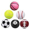Mingea de Golf de Antrenament din Cauciuc, Mingi de Golf cu Model Fotbal Baschet Tenis Baseball, Mingi de Golf cu Strat Dublu pentru Driving Range Interior Exterior Putting