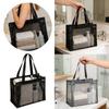 Neue Netz-Schultertasche Große Kapazität Transparente Make-up-Aufbewahrungstasche Multifunktionale Hohl-Handtasche Damen