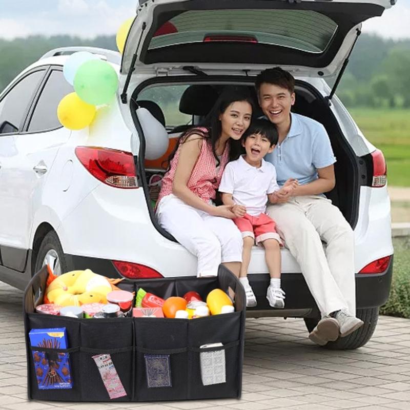 Waterproof Car Trunk Storage Organizer Foldable Box Large Capicicty for Shopping Travel Organizing Essential Accessories