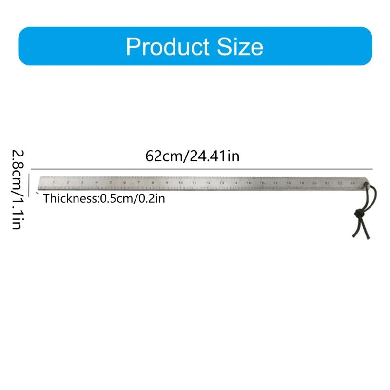 Starke Metalllineale 5 mm Dicke Messwerkzeug Nicht korrosiv Designs für professionelle Konstruktion & Entwurf