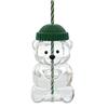 Teddy Bear Cartoon Glass Straw Cup - Cute Christmas Edition