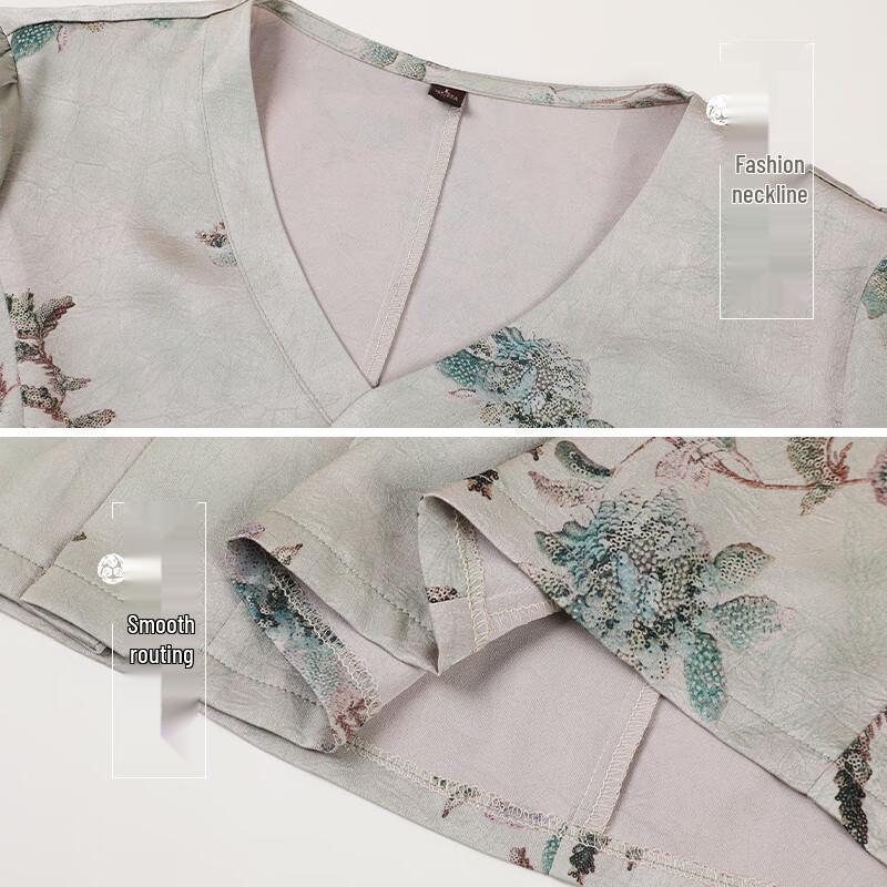 Chinese Style 2-Piece Blouse Set for Women