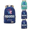 Lilo Stitch Backpack In Pink Or Blue Perfect For School Or Travel Made From High-quality Oxford Cloth
