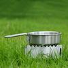 Portable Alcohol Stove with for Cross Stand Stove Rack Support Stand Outdoor Stainless Alcohol Stove and Rack Combo Set