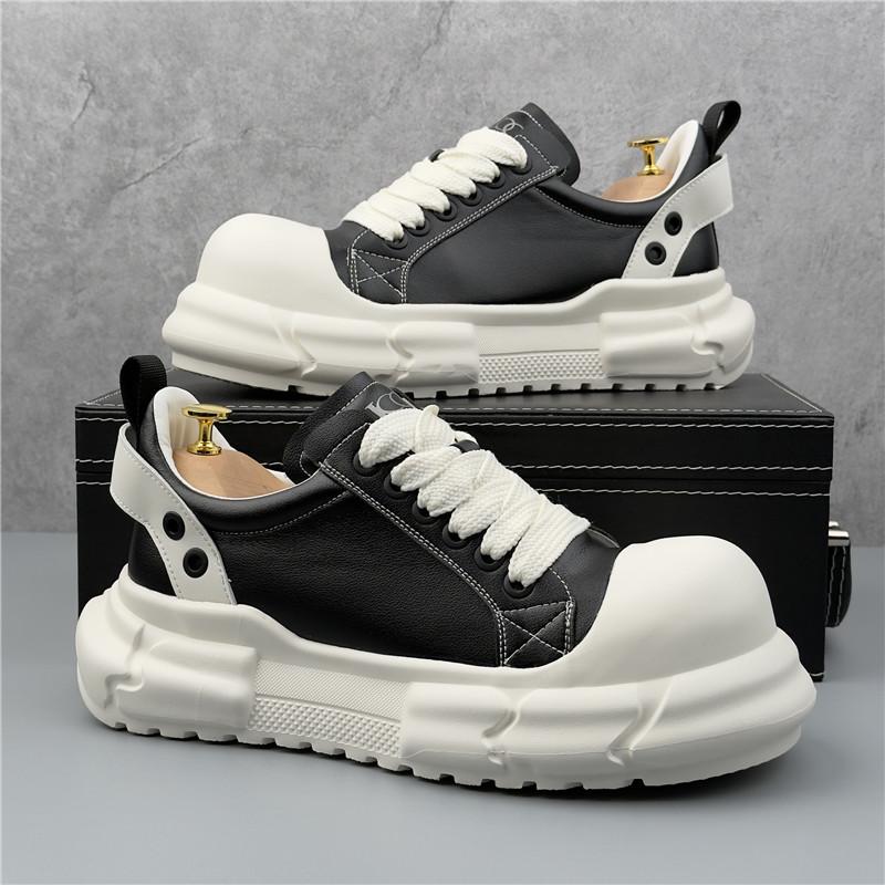Fashion Luxury New Designer Men's Retro Fashion Wear All Match Platform Causal Shoes Flats Male Walking Sneakers Zapatos Hombre