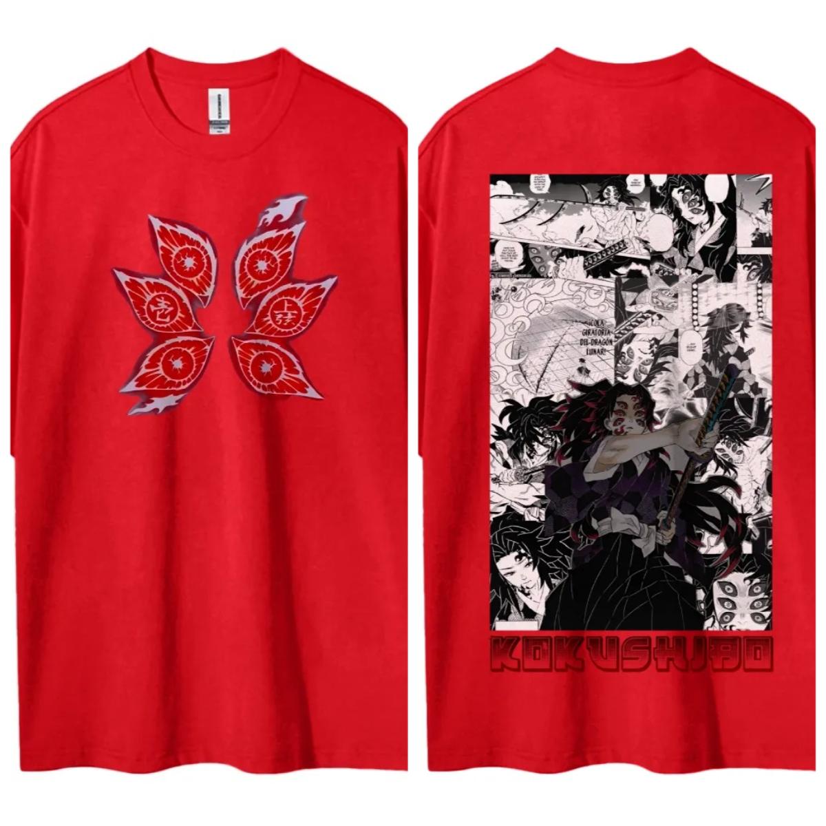 

Manga Storyboard Fan T-shirt for Kokushibo One of The Top Tier Characters in Blade of The Demon Slayer 3XL