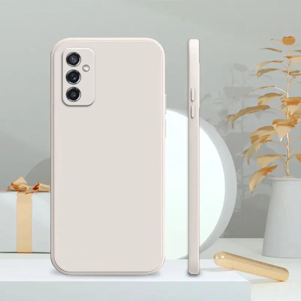 Etui do Samsung M52 A52 Do Samsung Galaxy M52 5G Coque Miękki Silikon Odporne na Wstrząsy Pokrowiec Galaxy A52 5G Kwadratowe Etui na Telefon Fundas