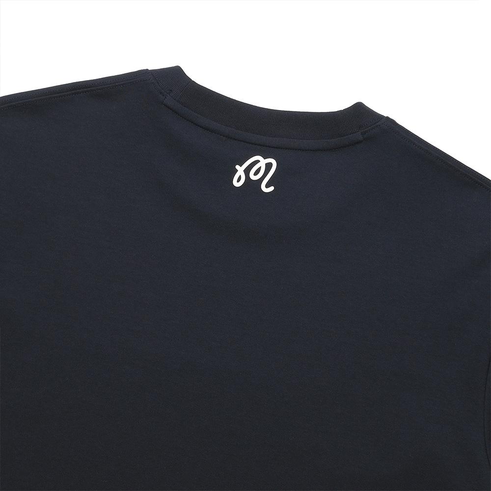 MALBON GOLF Malbon Script Uni Round T-Shirt Navy