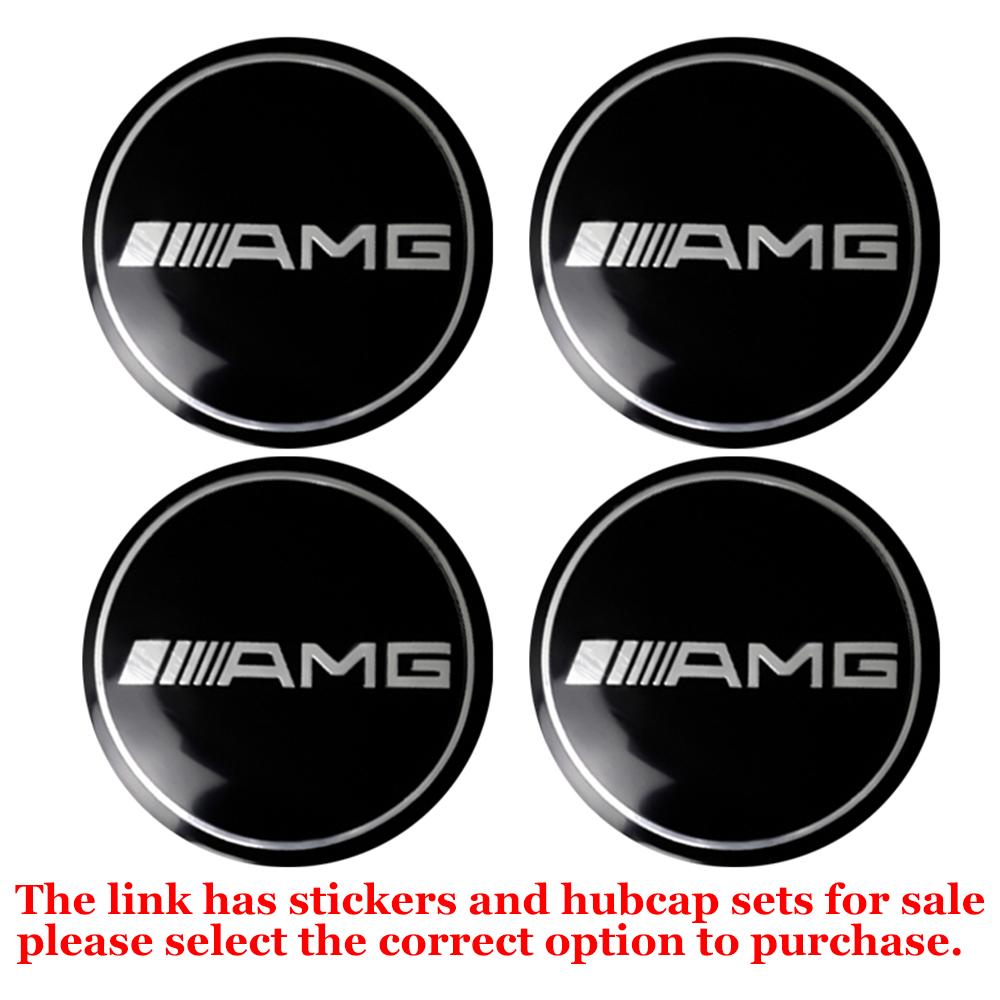 

56/60/63/65/68MM Car Styling Wheel Center Caps Hub Cover Decor Stickers For Mercedes Benz AMG W203 W206 W220 W205 W212 W210 W108 56MM Sticker